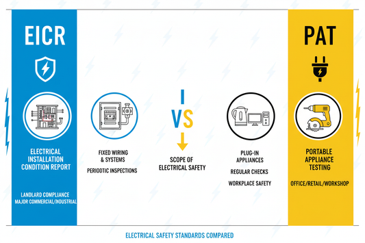 EICR vs PAT Test – What’s the Difference? UK 2025 Guide